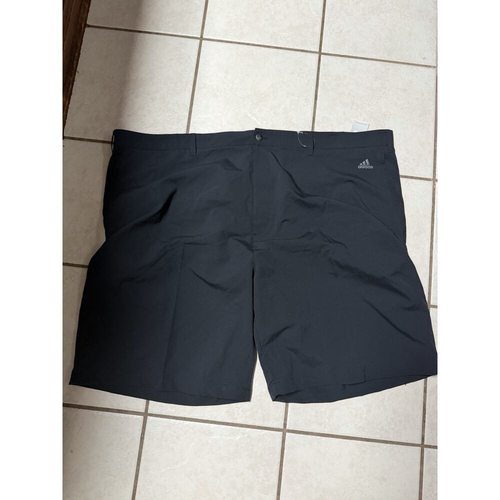NWT Adidas Golf Shorts 54 Big and Tall Performance Climalite Black GU2683